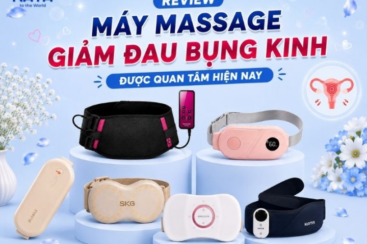 Review 6 máy massage giảm đau bụng kinh được quan tâm hiện nay