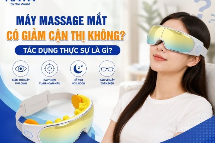 Máy massage mắt có giảm cận thị không? Tác dụng thực sự là gì?