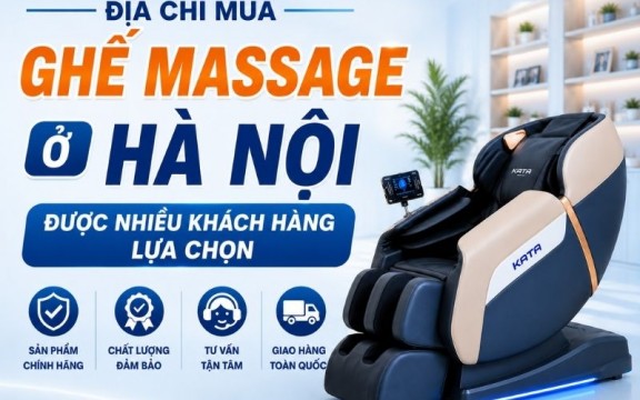 7 địa chỉ mua ghế massage ở Hà Nội được nhiều khách hàng lựa chọn