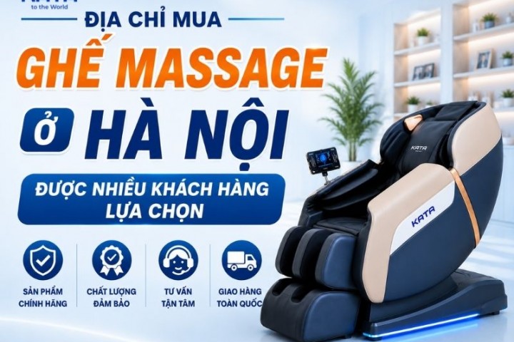7 địa chỉ mua ghế massage ở Hà Nội được nhiều khách hàng lựa chọn