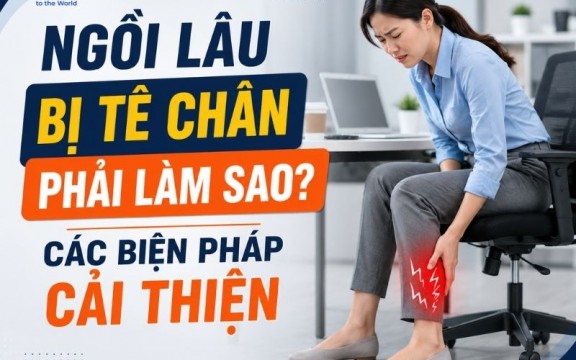 Ngồi lâu bị tê chân phải làm sao? Các biện pháp cải thiện
