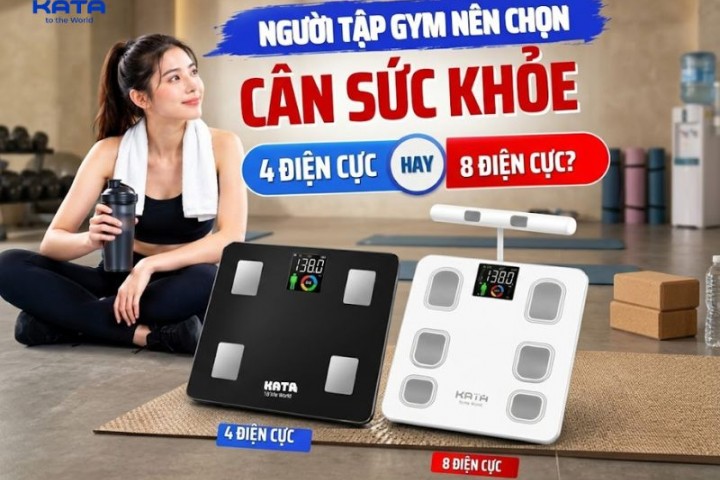Người tập gym nên chọn cân sức khỏe 4 hay 8 điện cực?