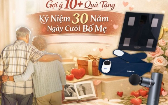 Gợi ý 10+ quà tặng kỷ niệm 30 năm ngày cưới bố mẹ ý nghĩa và lời chúc