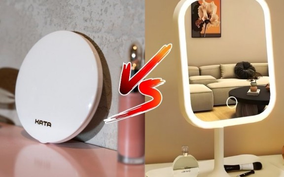 So sánh gương trang điểm KATA và gương nội địa Trung