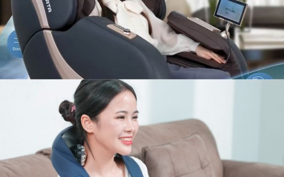 So sánh máy massage cổ vai gáy với ghế massage toàn thân