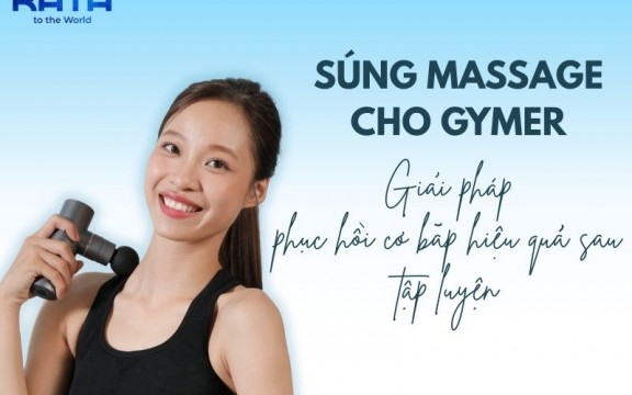 Súng massage cho gymer – Giải pháp phục hồi cơ bắp hiệu quả sau tập luyện