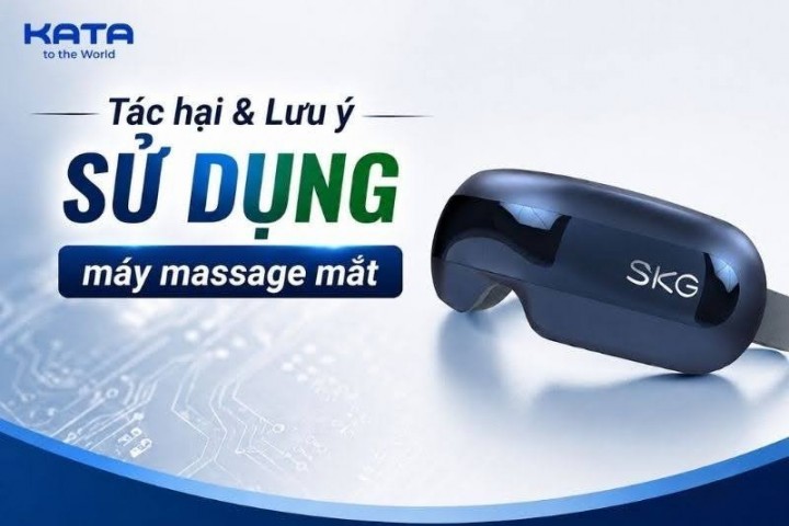 Tác hại của máy massage mắt khi sử dụng sai cách và lưu ý khi dùng