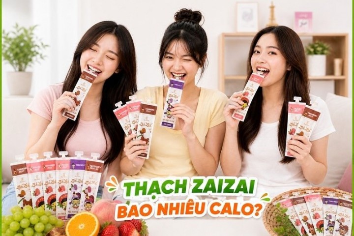 Thạch zai zai bao nhiêu calo? ăn có béo không? 