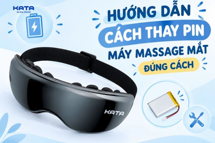 Hướng dẫn cách thay pin máy massage mắt đúng cách