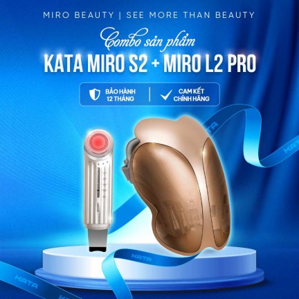 Combo Máy điện di tinh chất KATA Miro S2 và Mặt Nạ Ánh Sáng Sinh Học KATA Miro L2Pro