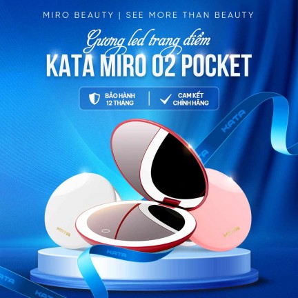 Gương Led Trang Điểm Cầm Tay KATA Miro O2 Pocket