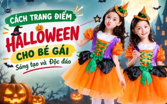 Gợi ý 10 cách trang điểm Halloween cho bé gái sáng tạo và độc đáo