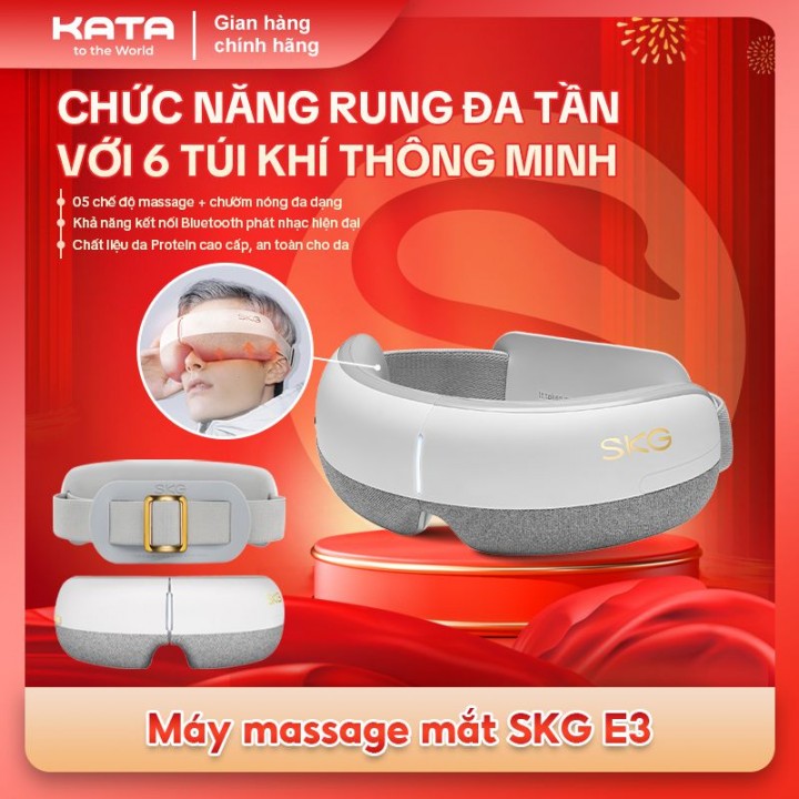 máy massage mắt skg e3 với công nghệ massage túi khí 