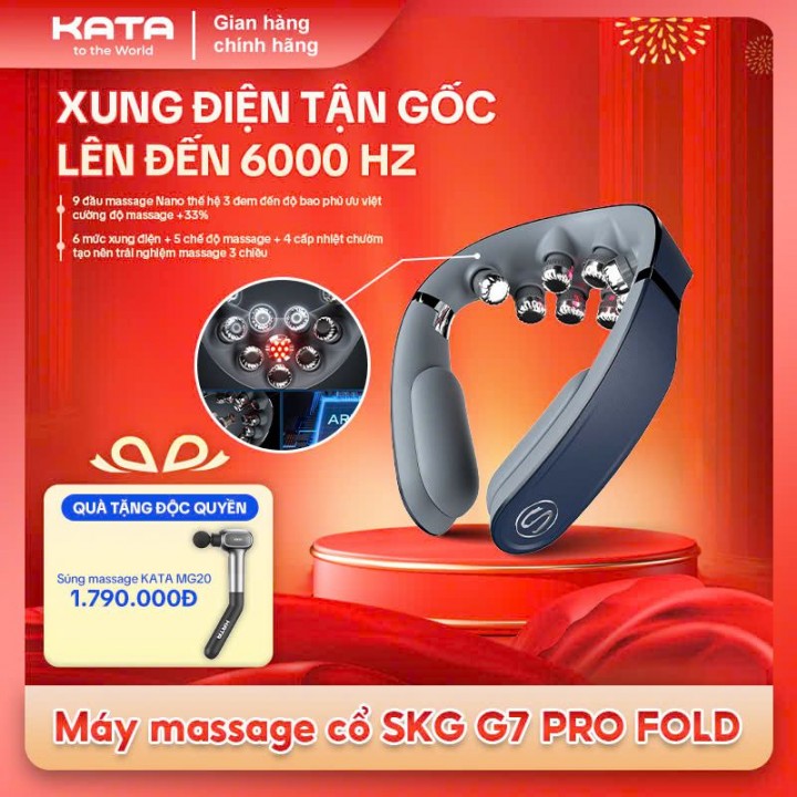 Máy mát xa cổ SKG G7 PRO FOLD chính hãng