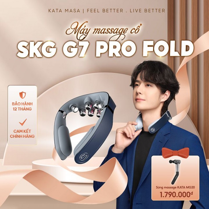 máy massage cổ vai gáy SKG G7 Pro-Fold