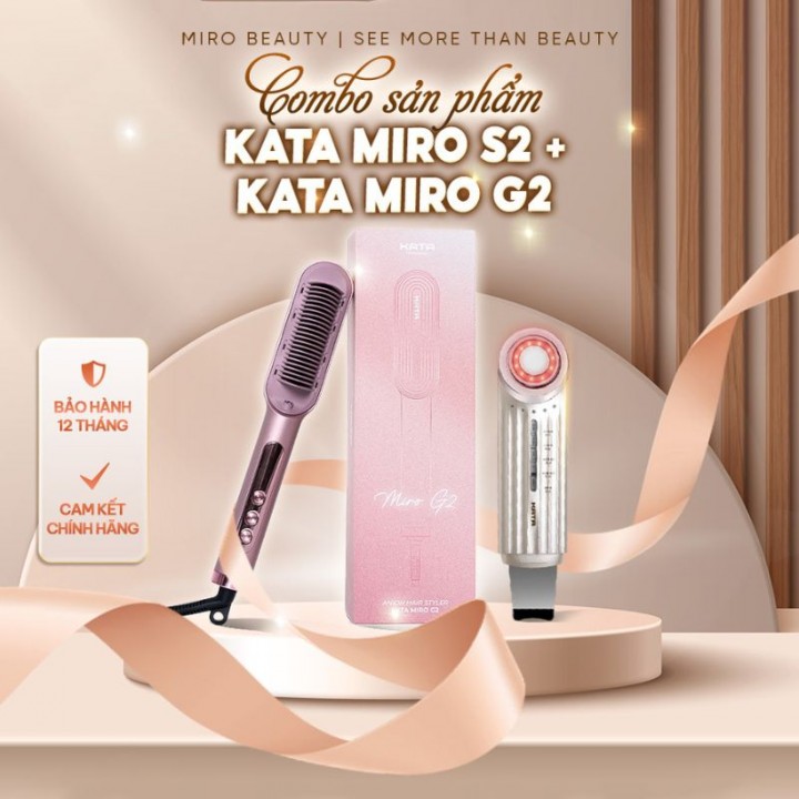 Combo Máy điện di tinh chất KATA Miro S2 và lược KATA Miro G2