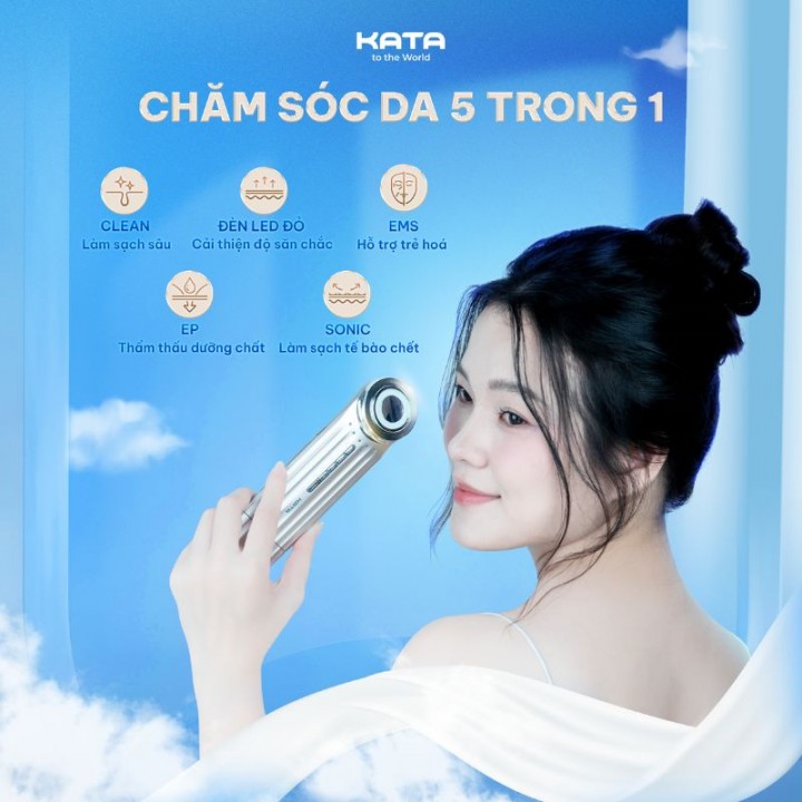 Chăm sóc da 5 trong 1 với KATA Miro S2