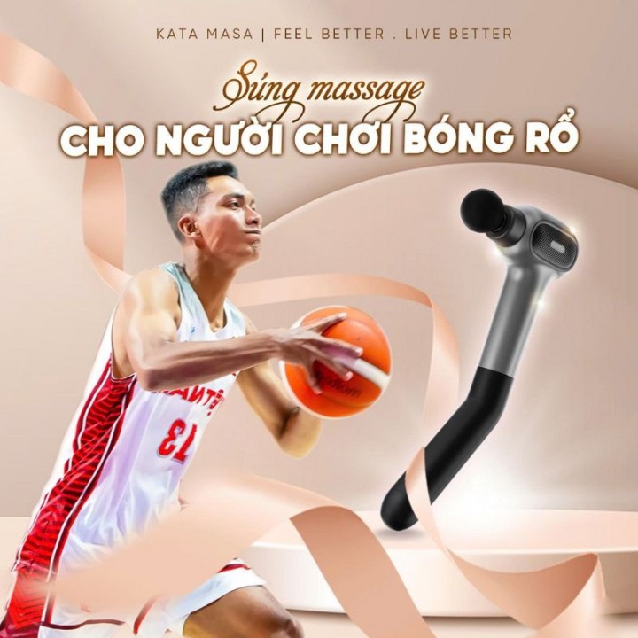 súng massage cho người chơi bóng rổ
