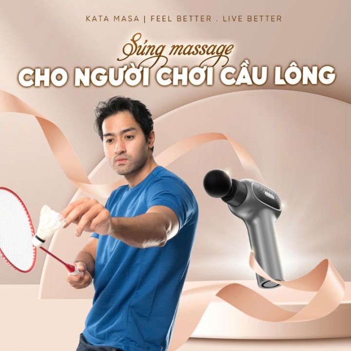 súng massage cho người chơi cầu lông