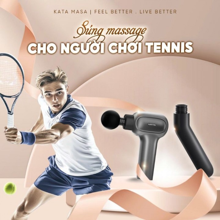 súng massage cho người chơi tennis