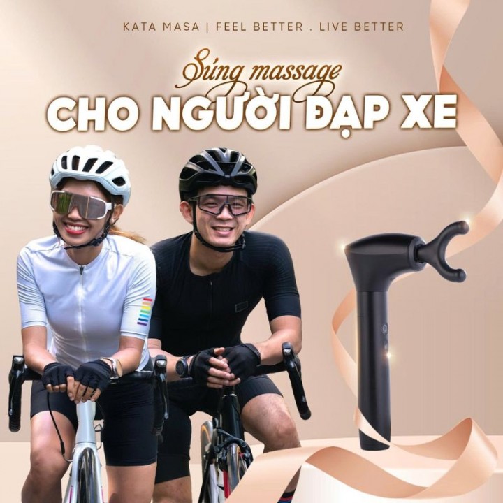 súng massage cho người đạp xe
