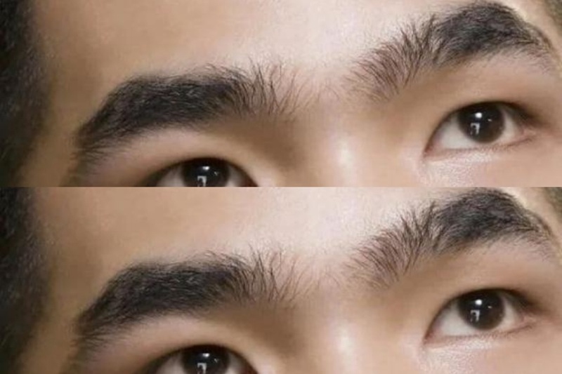 Kẻ quá đậm khiến mặt dữ và cứng
