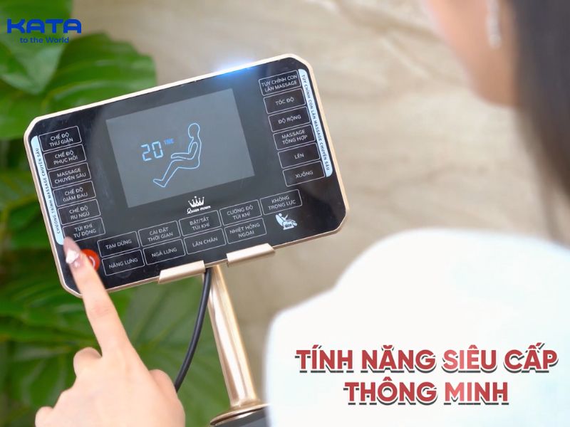 Chọn chế độ massage nhẹ