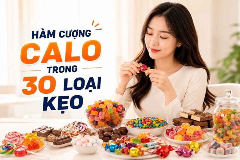 Bảng Calo 30+ loại kẹo phổ biến hiện nay