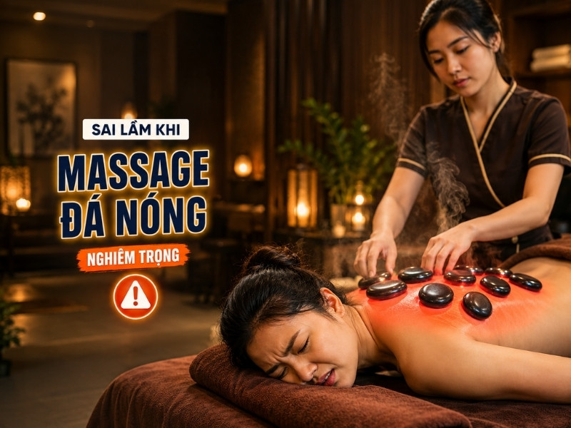 5 sai lầm nghiêm trọng khi massage đá nóng nhiều người mắc phải