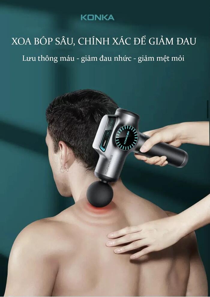 Máy massage KonKa sử dụng các công nghệ massage cơ học thuần túy