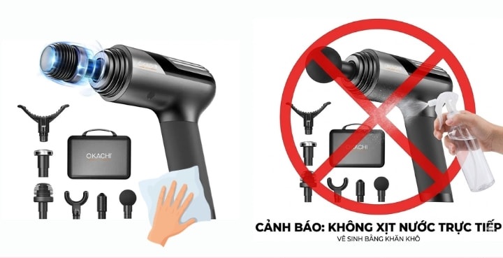 Trong quá trình vệ sinh, cần tránh để nước hoặc dung dịch vệ sinh chảy vào các nút điều khiển
