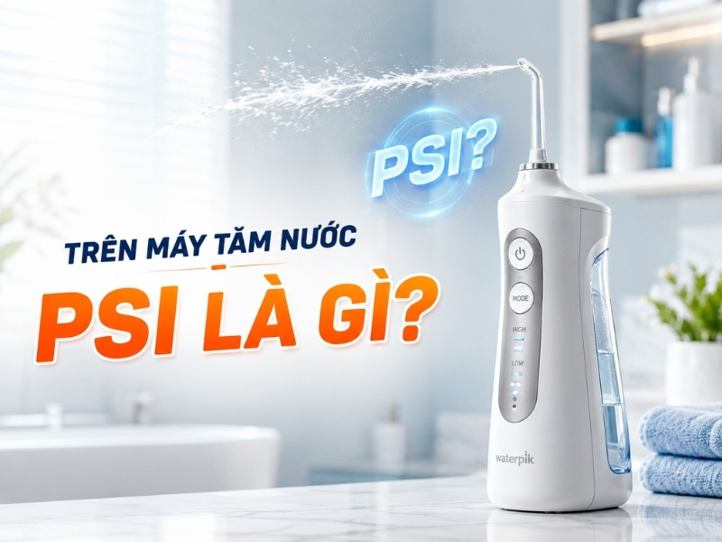 PSI là gì trên máy tăm nước? Cách chọn PSI phù hợp cho răng