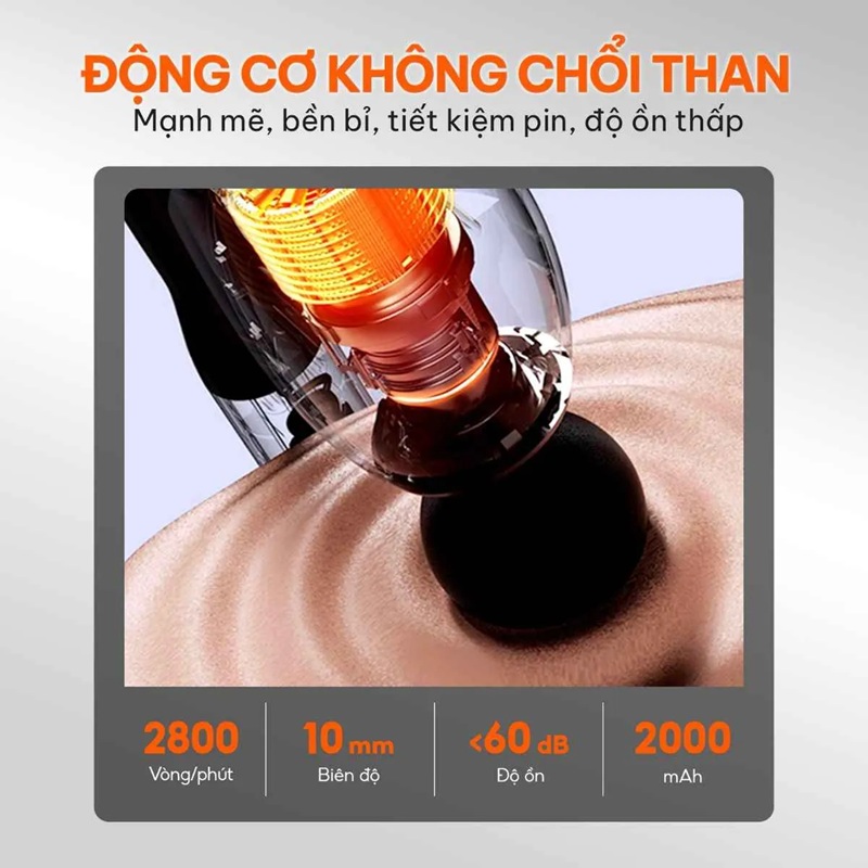 Sản phẩm được KATA tinh chỉnh biên độ dao động kết hợp cùng motor không chổi than mạnh mẽ