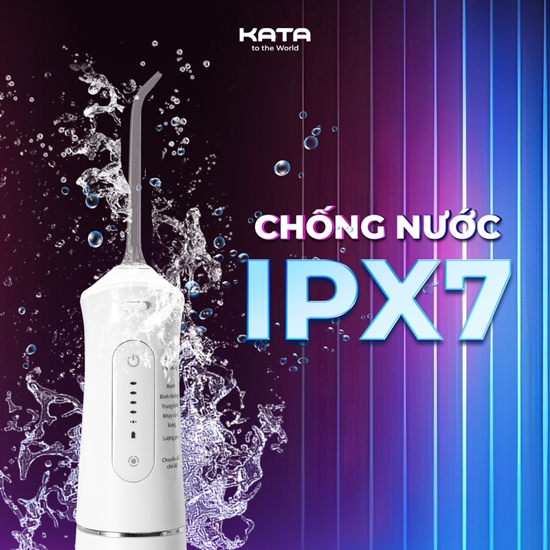 máy tăm nước KATA G1 rất được ưa chuộng nhờ công nghệ bơm màng chống rò rỉ nước độc quyền