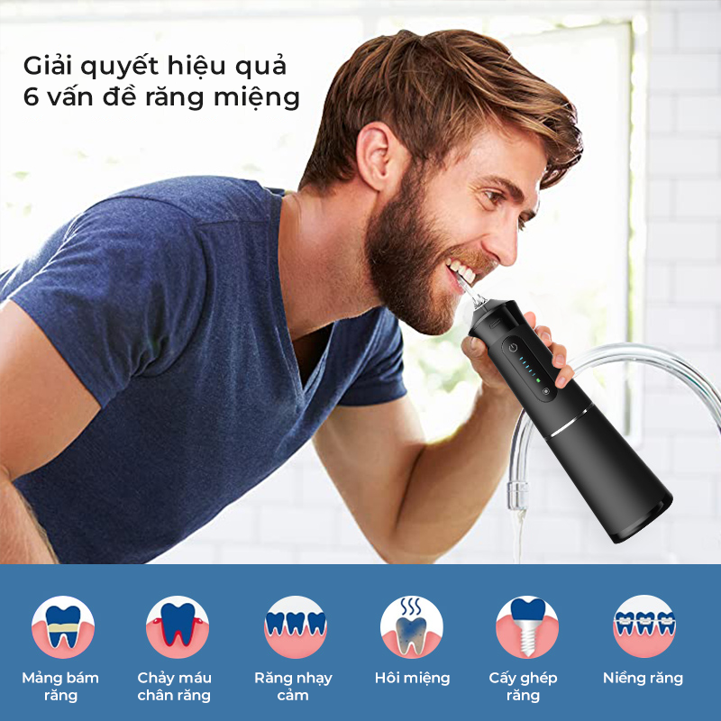 Máy tăm nước Kata giải quyết hiệu quả 6 vấn đề răng miệng