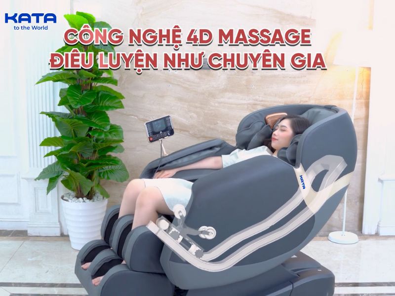 hệ thống robot massage 4D của KATA MC04 với chuyển động lăn nhanh nhạy 