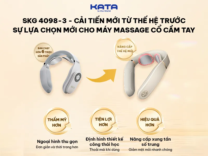 Máy massage cổ SKG 4098-3 với nâng cấp mới 