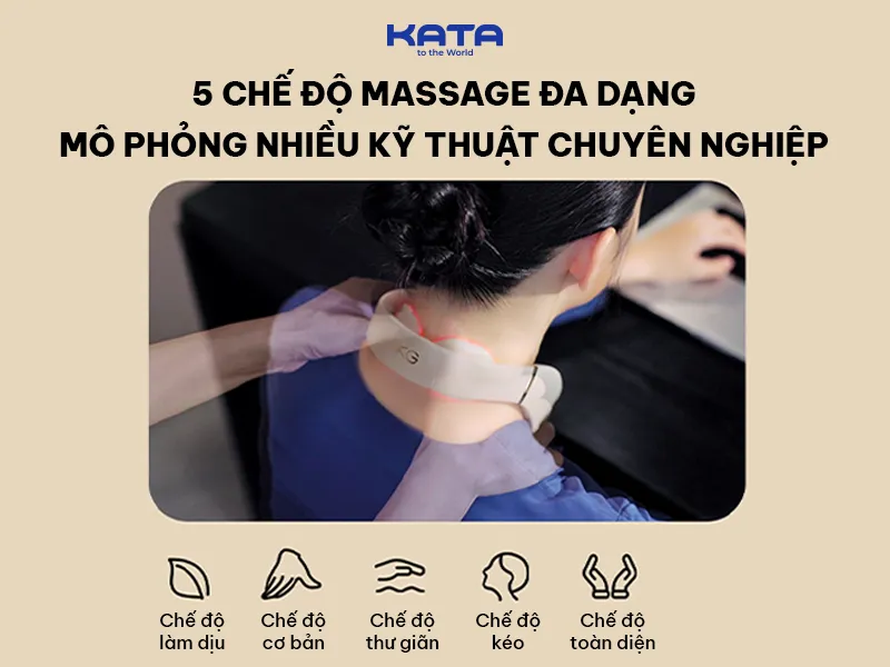  Chế độ massage đa dạng của SKG 4098-3 