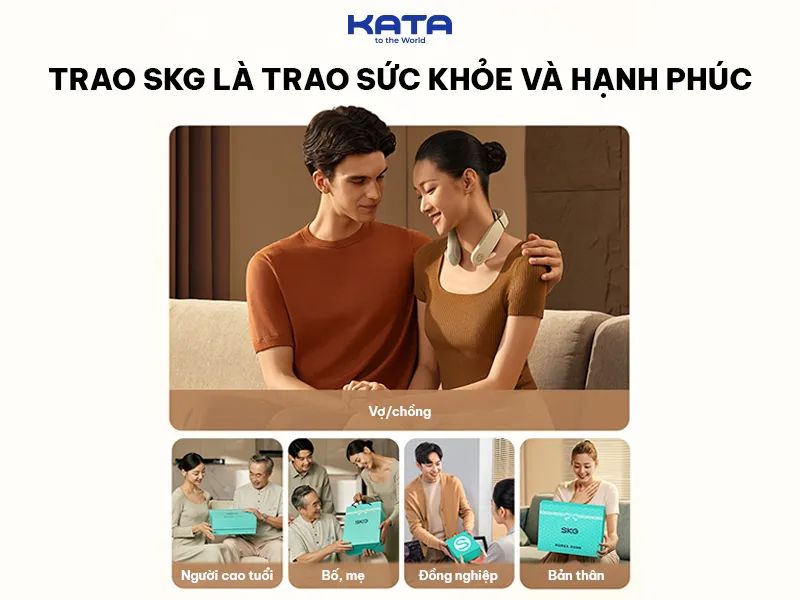  Gửi tặng máy massage cổ SKG 4098-3 đến người thân yêu 