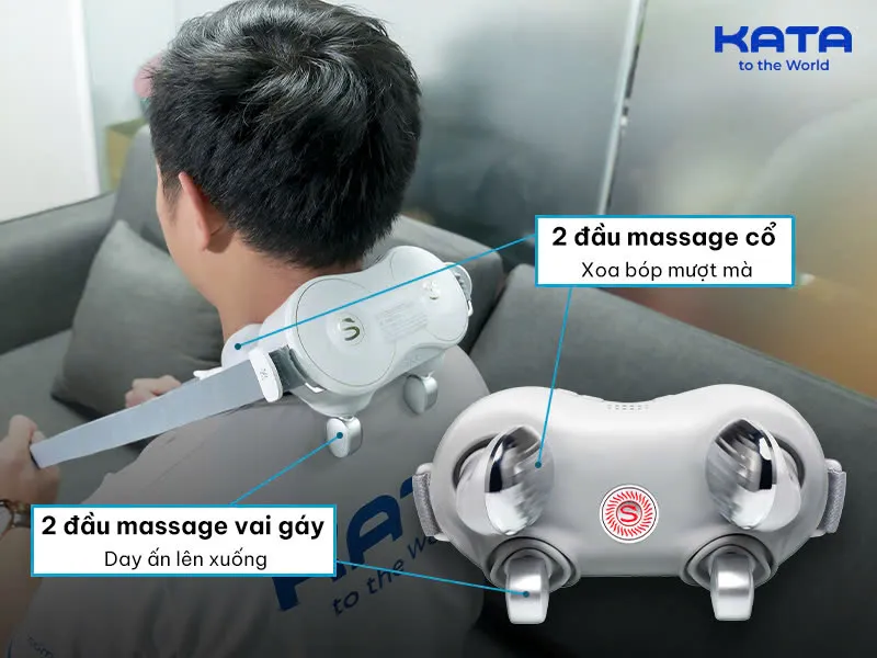 SKG H7 tạo khác biệt với thiết kế 4 đầu massage độc đáo