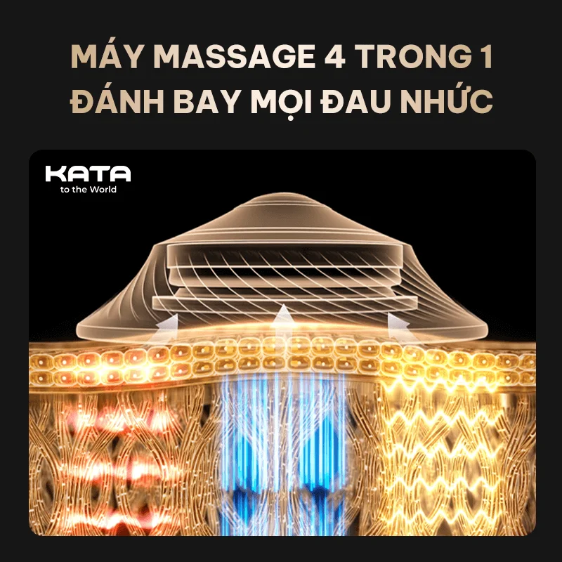 Máy massage X7 Pro cao cấp kết hợp cả 4 phương pháp massage trên 1 sản phẩm 