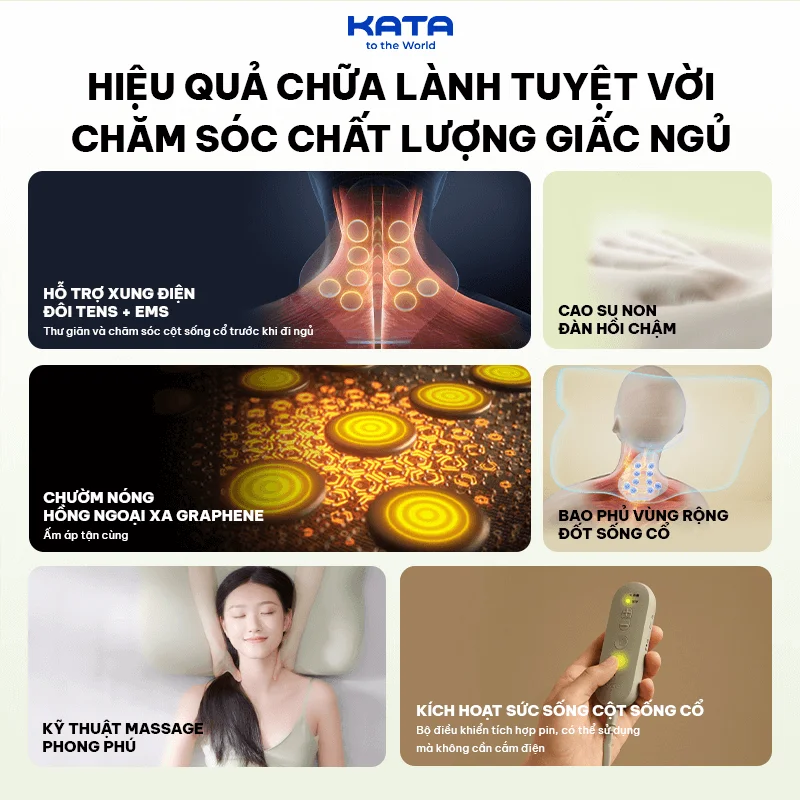 Gối massage cổ SKG P5: Ngủ ngon hơn, khỏe mạnh hơn