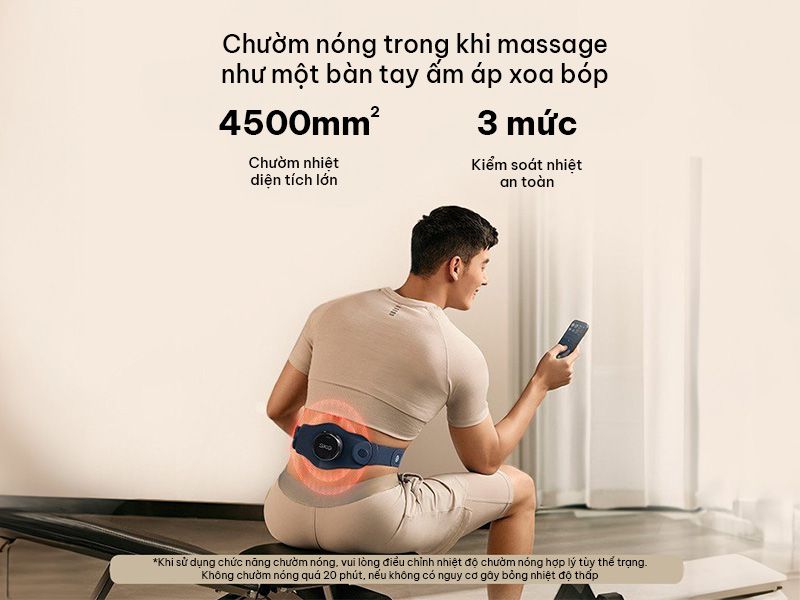 Máy massage lưng SKG K3-2 với 9 mức cường độ hỗ trợ mọi thể trạng sức khỏe 