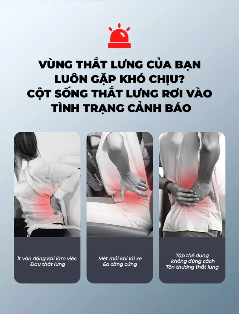 Đai massage SKG W7-2 giảm đau mỏi thắt lưng