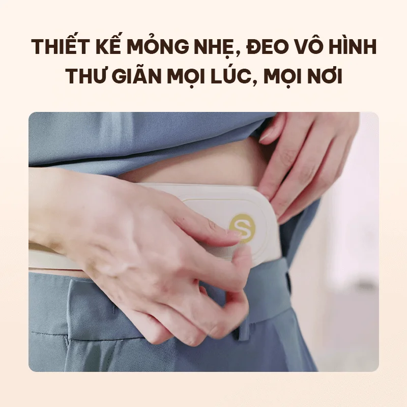 Thiết kế đai đeo co giãn, riêng biệt với vùng chức năng dễ dàng vệ sinh