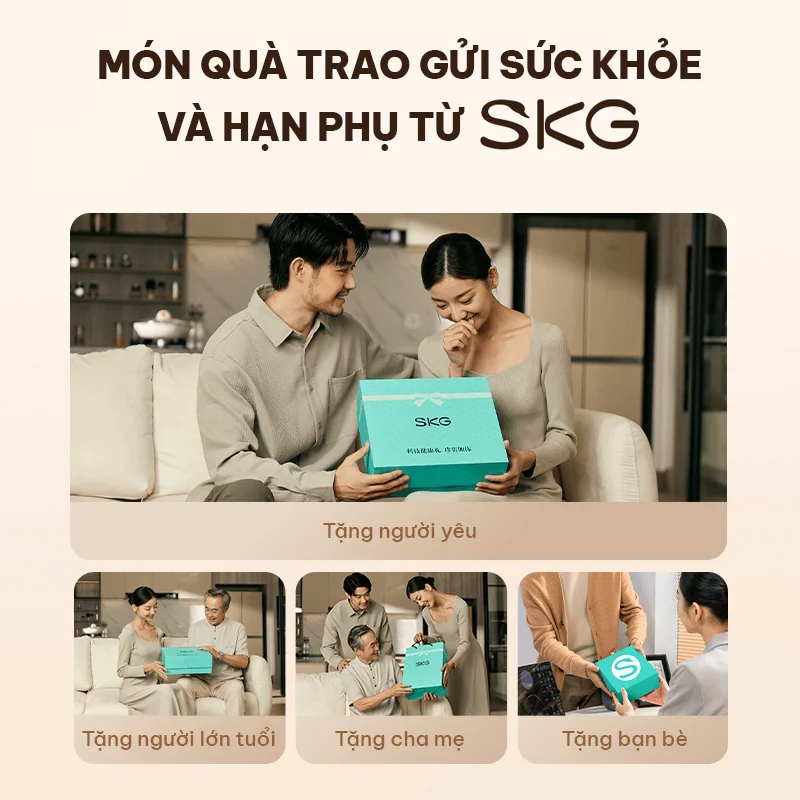 Đai massage lưng SKG W7 Pro làm quà tặng