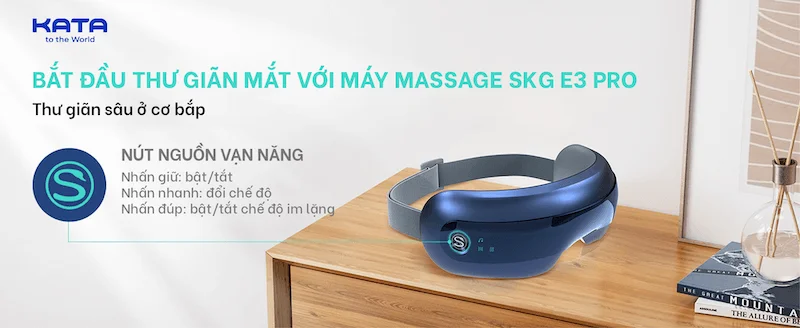 Hướng dẫn sử dụng máy massage mắt SKG E3 Pro