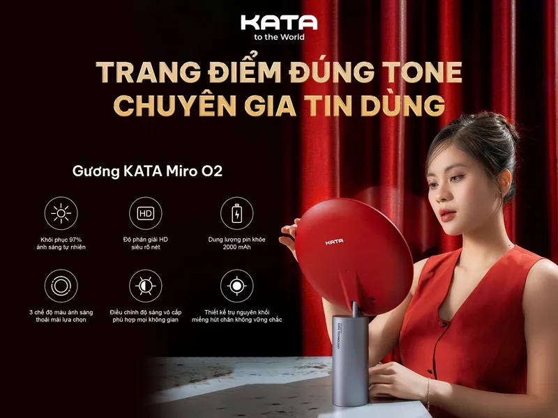 Gương led trang điểm KATA Miro O2