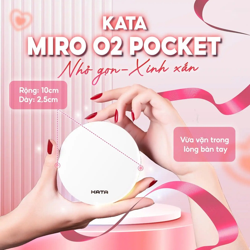 Gương led trang điểm cầm tay KATA Miro O2 Pocket
