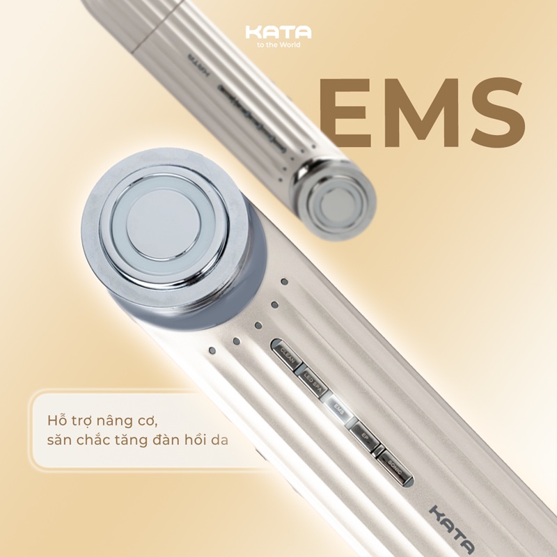 Máy còn được trang bị chức năng EMS, hỗ trợ kích thích cơ mặt